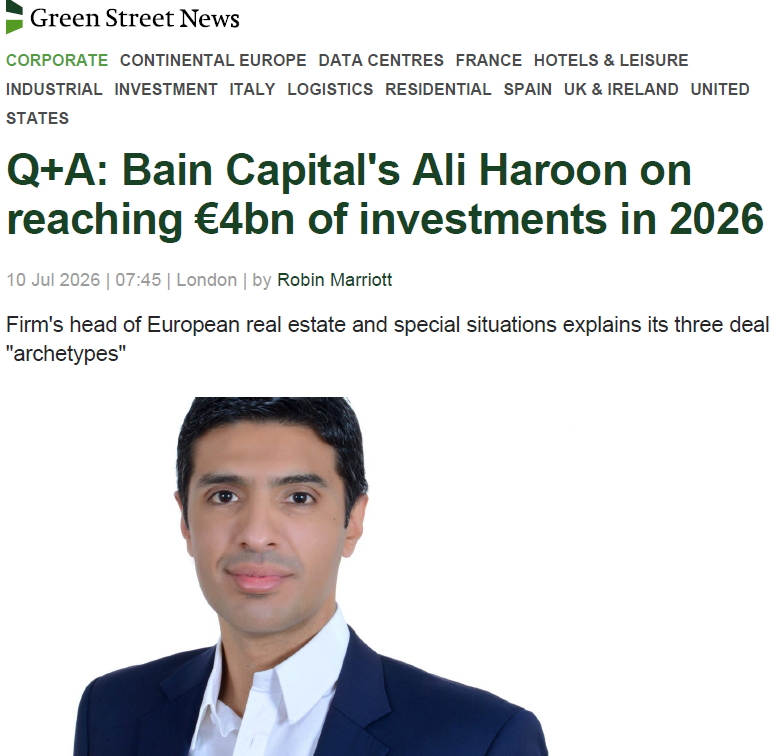 Q+A: Bain Capital's Ali Haroon on reaching €4bn of investments in 2026 ...